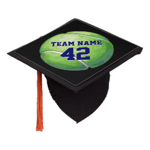 Tennis Ball Art Graduation Cap Topper