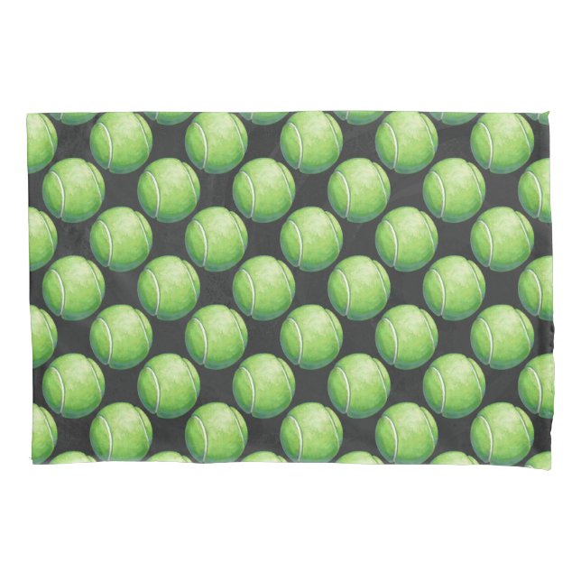 Tennis Ball Art Pillowcase (Front)
