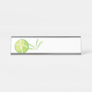 Tennis Ball Bounce Desk Name Plate