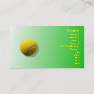 Tennis Ball Business Card