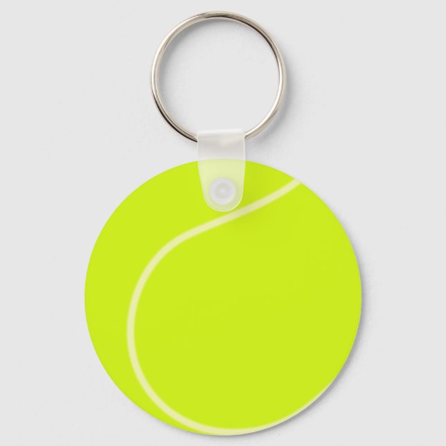 Tennis Ball Button Keychain (Front)