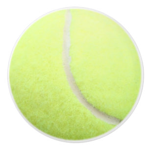 Tennis Ball  Ceramic Knob