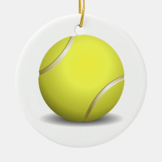 Tennis Ball Christmas Ornament (Front)
