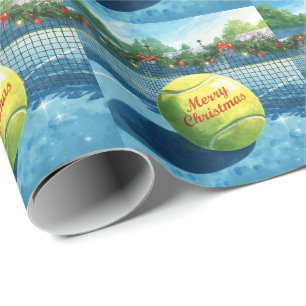 Tennis Ball Christmas Wrapping Paper