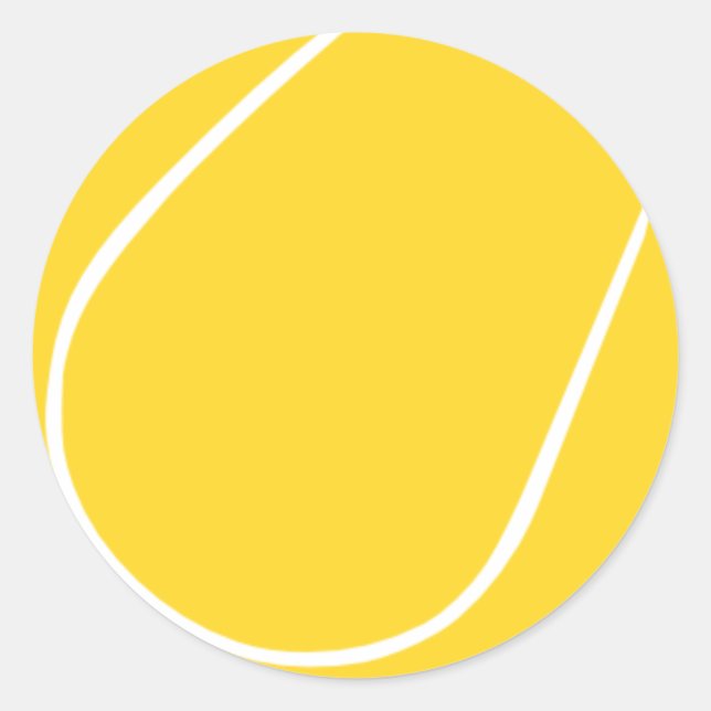 Tennis Ball Classic Round Sticker (Front)