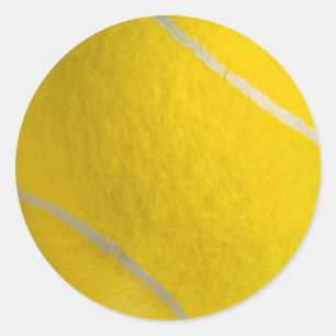 TENNIS BALL CLASSIC ROUND STICKER
