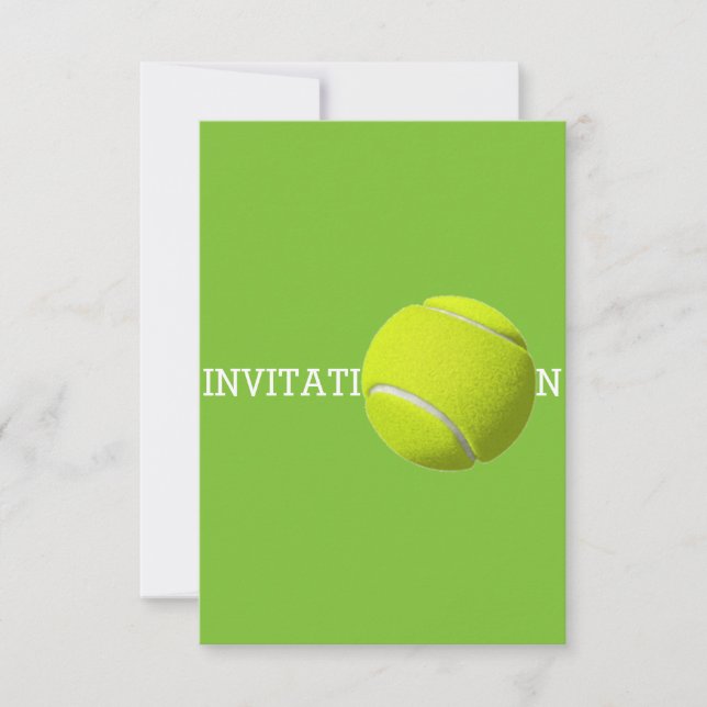 Tennis Ball Custom 12.7 cm x 8.9 cm  Invitations (Front)