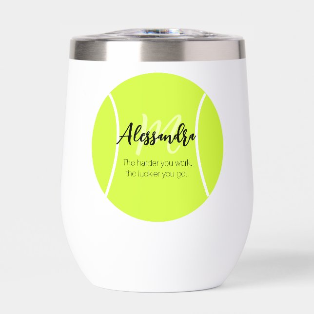 Tennis ball custom name & text (Front)