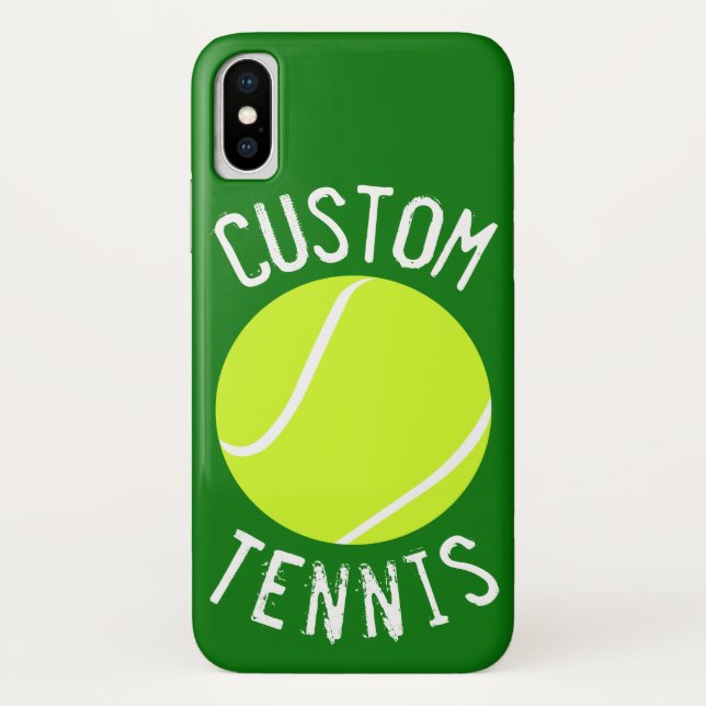 Tennis Ball Custom Text and Colour Phone Case (Back)