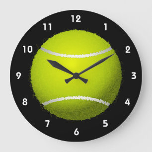 Tennis Ball Design Wall Horloge