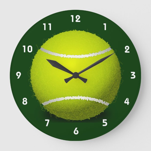 Tennis Ball Design Wall Horloge (Recto)