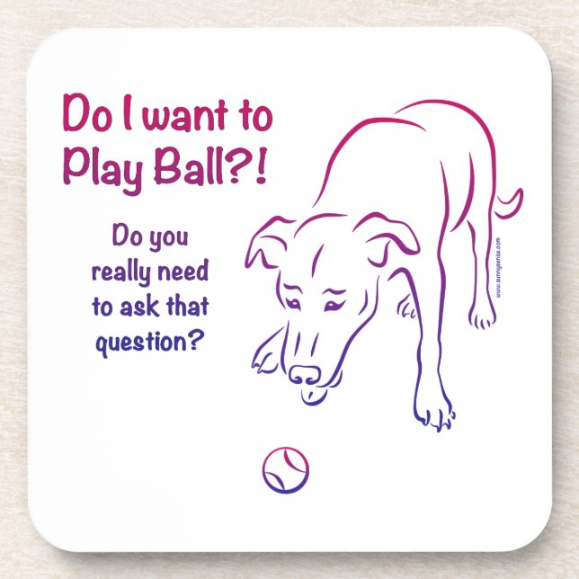 Tennis Ball Dog Coaster (Front)