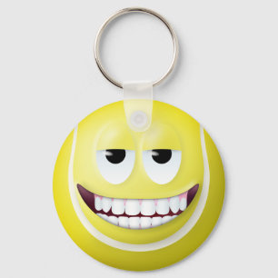 Tennis Ball Face 2 Keychain