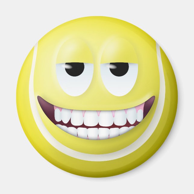 Tennis Ball Face 2 Magnet (Front)
