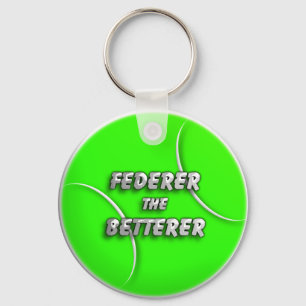 Tennis Ball - Federer the Betterer Keychain