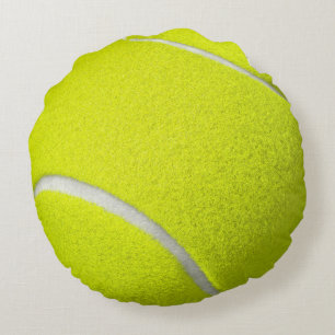 Tennis Ball Funny Look Round Pillow