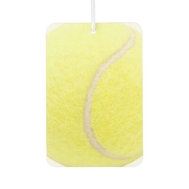 Tennis Ball Heart Air Freshener (Front)