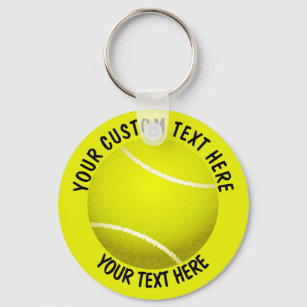 Personalized on sale tennis keychains