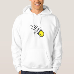 Tennis Ball In Speed & Custom Name Personalized Hoodie