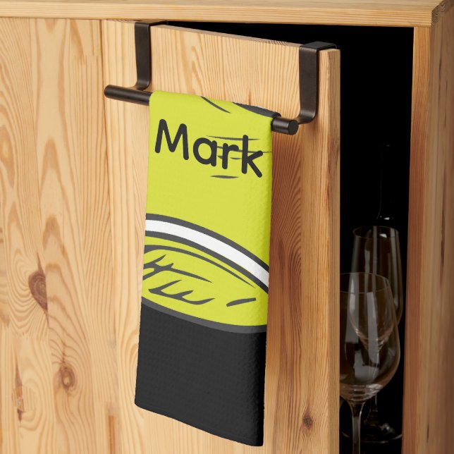 Tennis ball  kitchen towel (Thirds Fold)