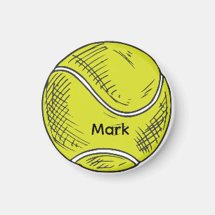 Tennis ball magnet