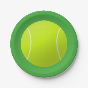 Tennis Ball Paper Plates