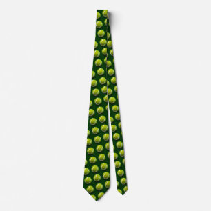 Tennis ball pattern tie