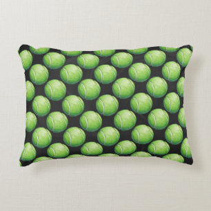 Tennis Ball Patterns Decorative Pillow