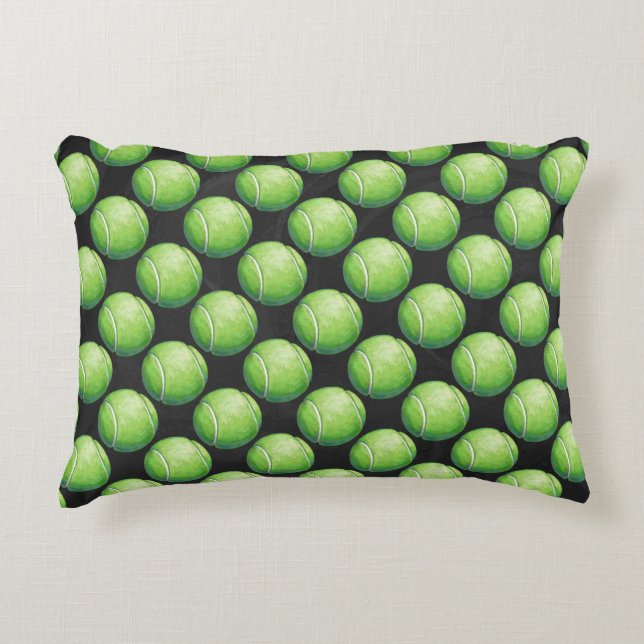 Tennis Ball Patterns Decorative Pillow (Front)