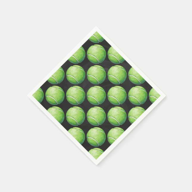 Tennis Ball Patterns Napkin (Corner)