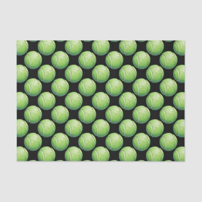 Tennis Ball Patterns Tissue Paper (Front)