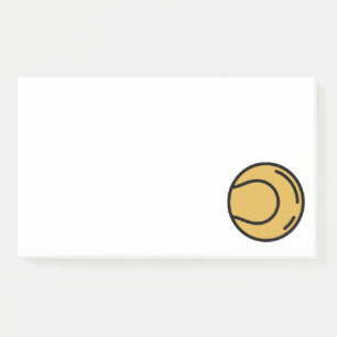 tennis-ball post-it notes