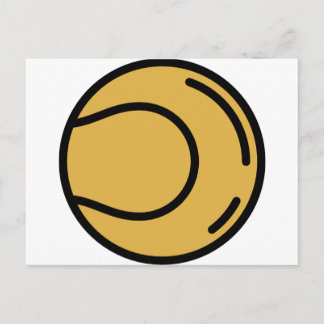 tennis-ball postcard