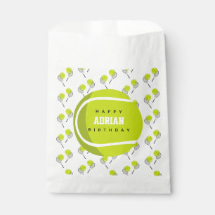 Tennis Ball & Racket Racquet Birthday Party Favour Bag