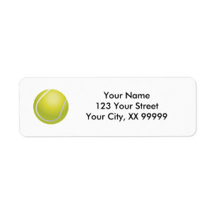 Tennis Ball Return Address Labels
