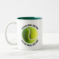 Tennis Ball & Small Text HUNTER GREEN 11oz Custom