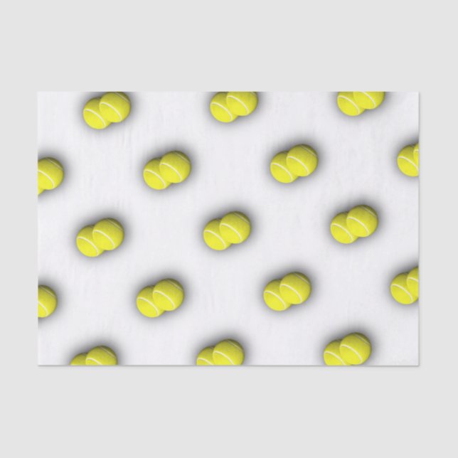 Tennis Ball Sport Theme Tissue Paper (Front)