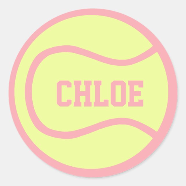 Tennis Ball Sticker - Customisez-le ! (Devant)