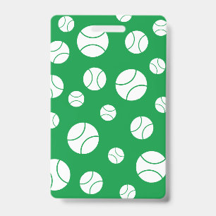 tennis ball Teacher Hall Pass school colours Badge