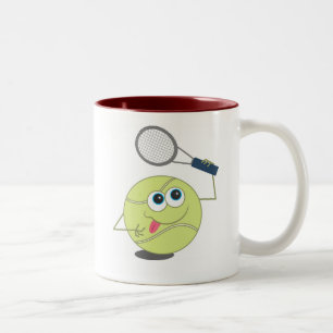 Tennis Ball Two-Tone Coffee Mug
