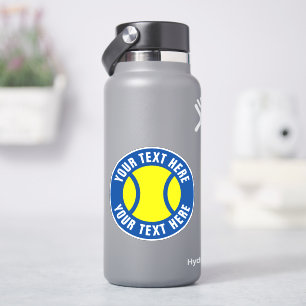 Tennis ball vinyl stickers with custom text