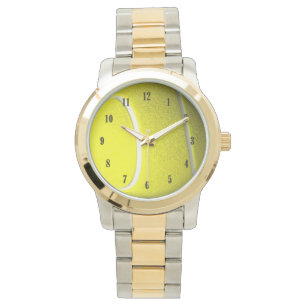 Tennis Ball with Black Numbers Wristwatch