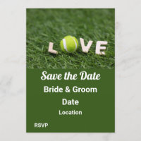 Tennis ball with love letter word on green grass