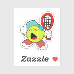 Tennis ball with Tennis racket