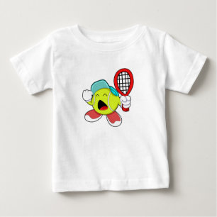Tennis ball with Tennis racket Baby T-Shirt