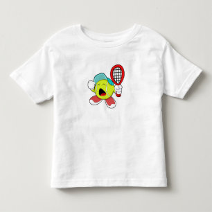Tennis ball with Tennis racket Toddler T-shirt