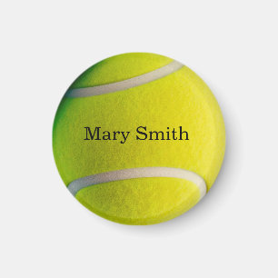 Tennis ball with your name magnet