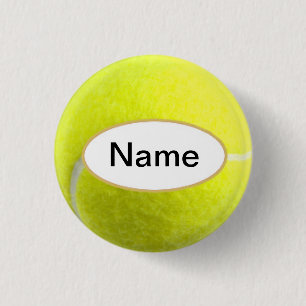 tennis ball with your nasty on it 1 inch round button