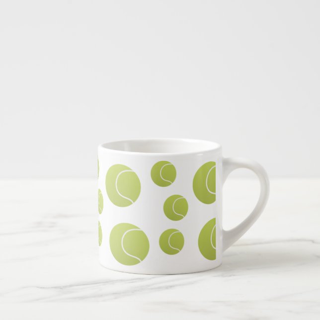 tennis balls pattern espresso cup (Right)