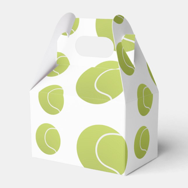 tennis balls pattern favor box (Front Side)